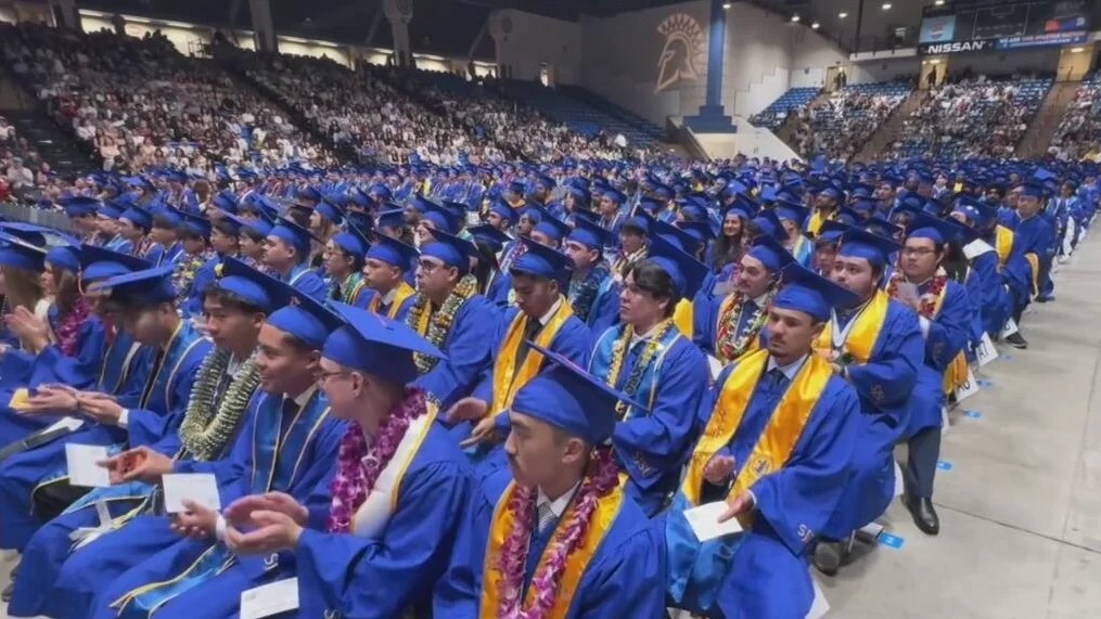 Students at Graduation