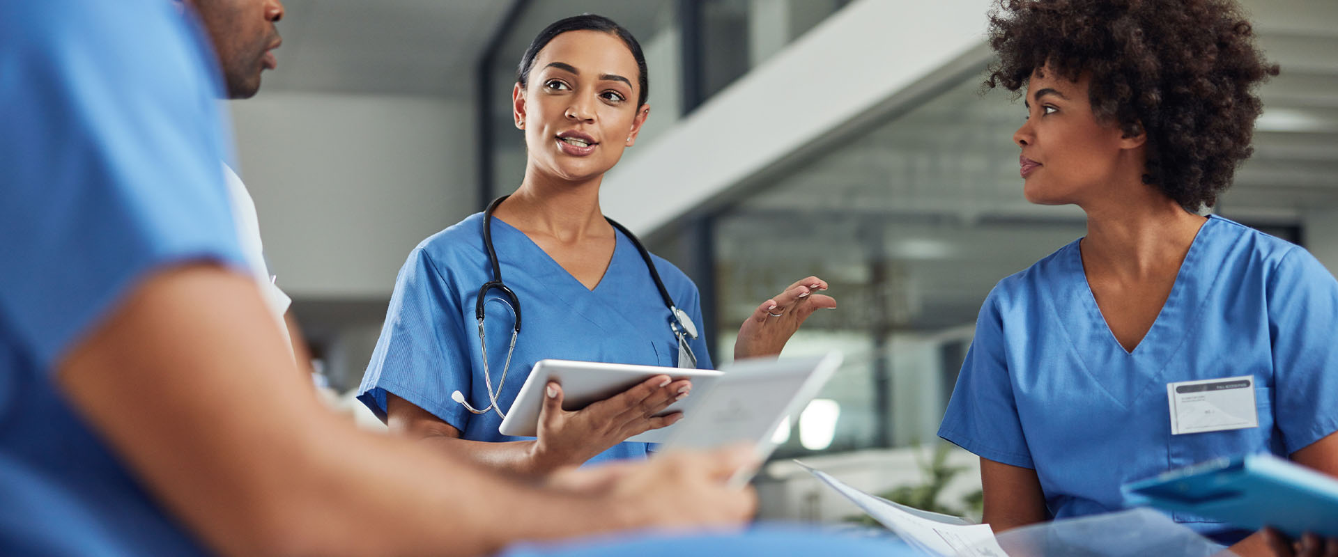 Nurses collaborating