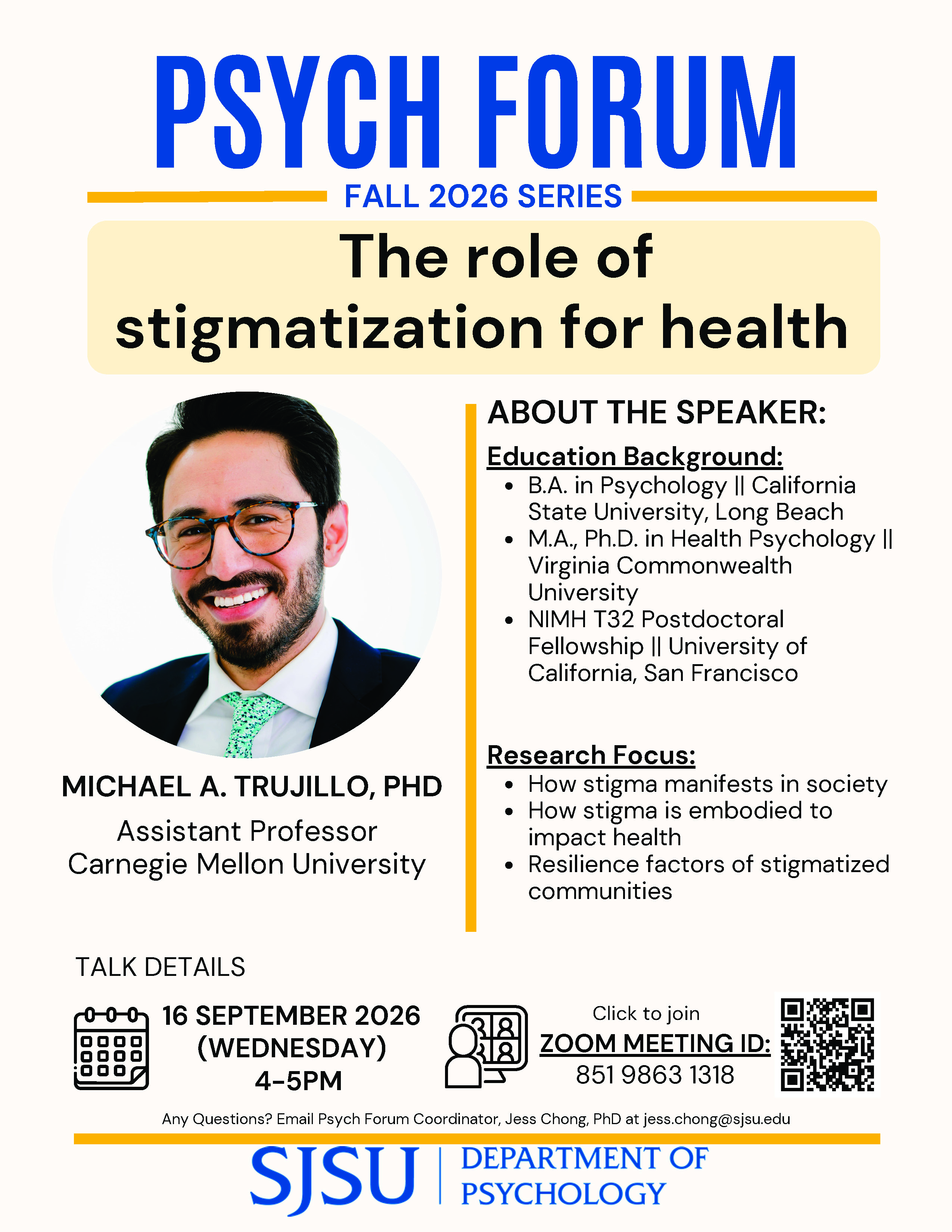 Psych Forum September 16, 2026