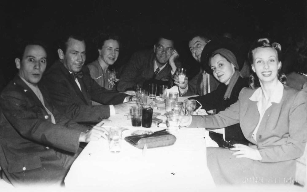 John Steinbeck with friends
