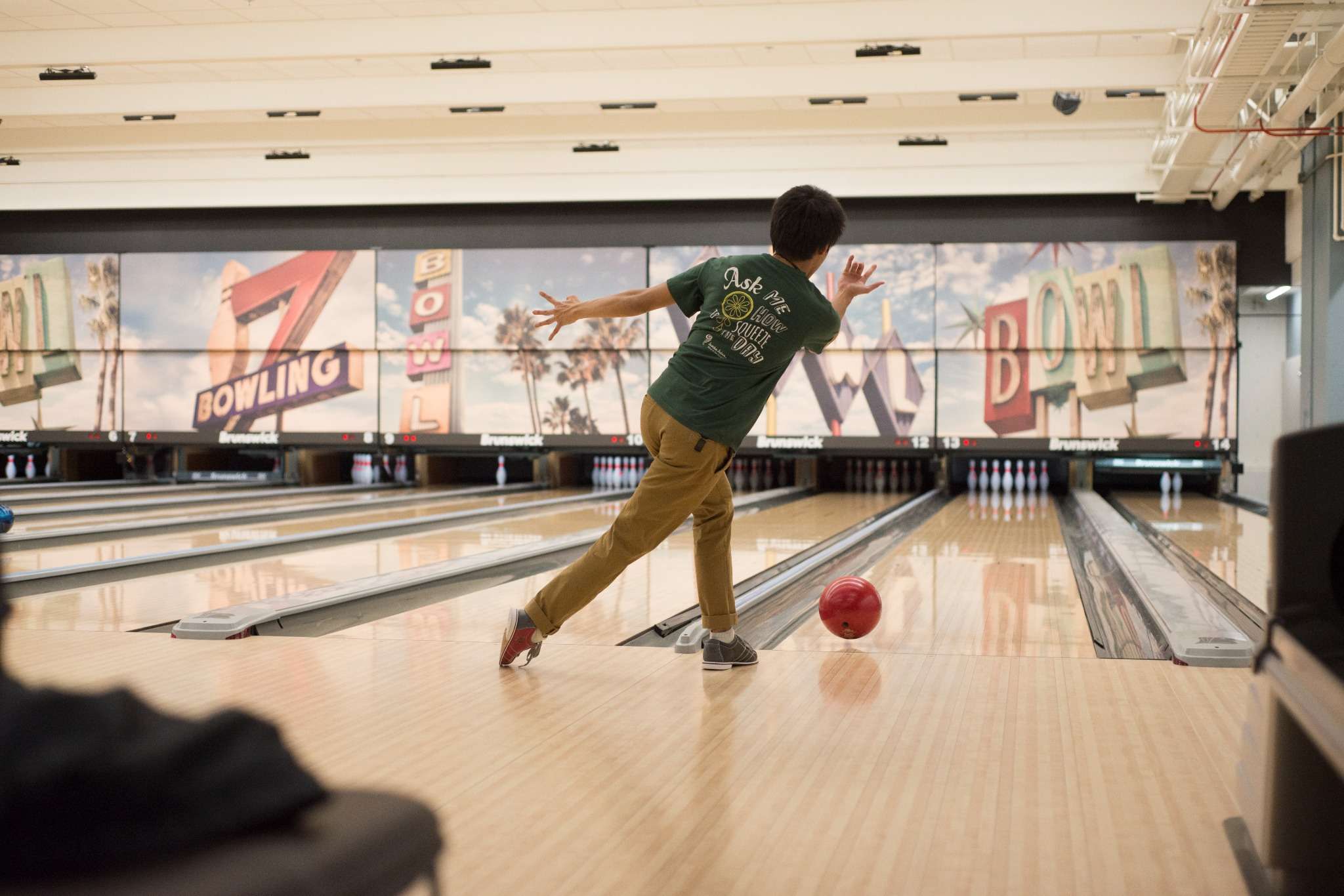 Man bowling