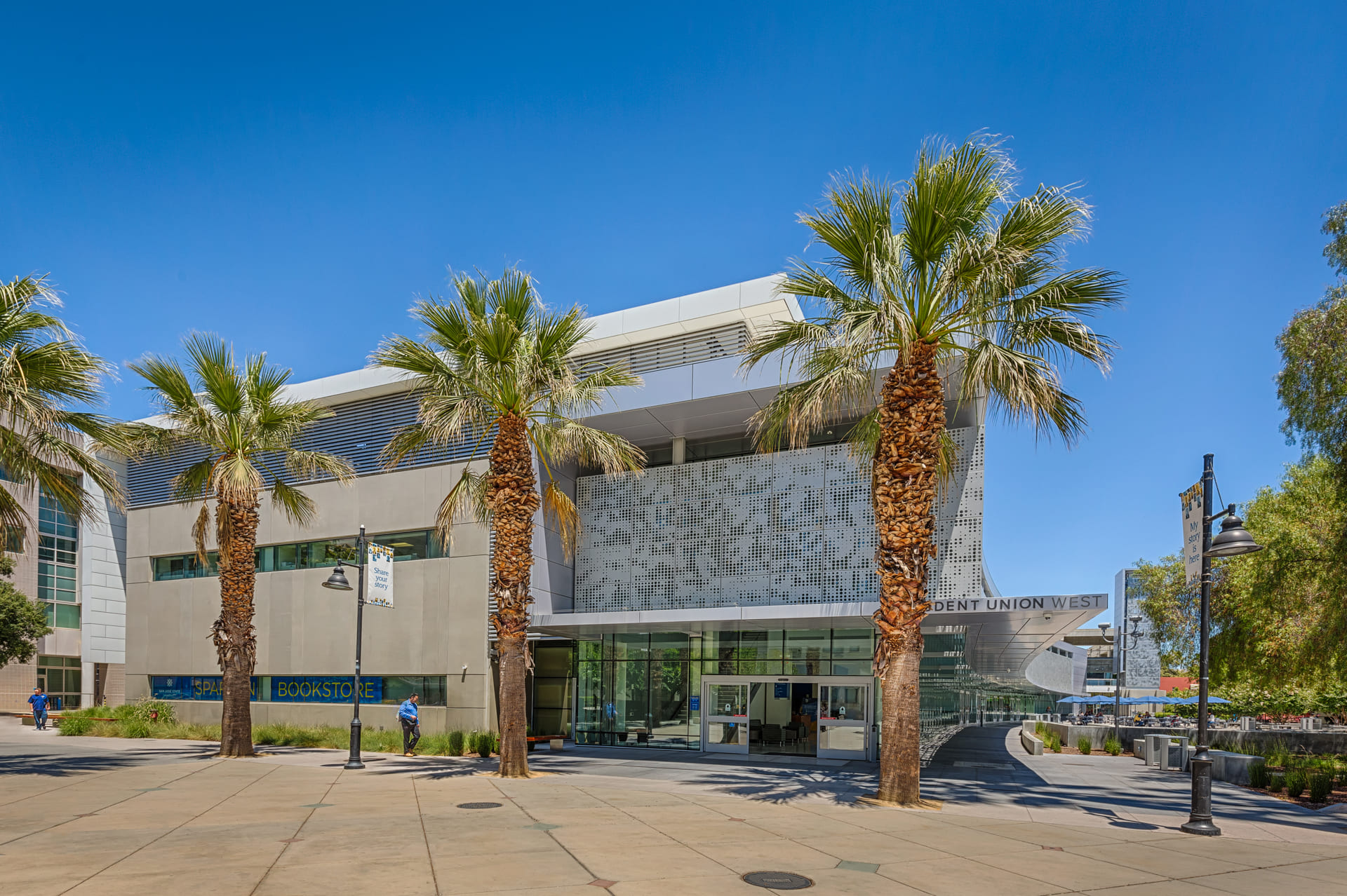 the student union building entrance 
